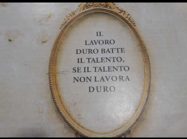 Il lavoro duro batte il talento se il talento non lavora duro