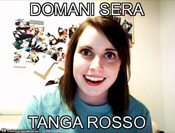 Domani sera tanga rosso
