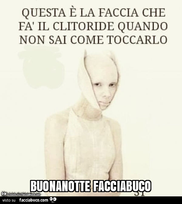 Buonanotte facciabuco