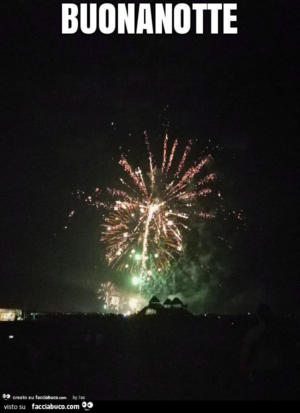 Fuochi d'artificio. Buonanotte