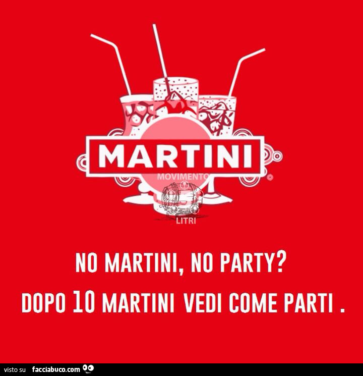 No martini, no party? Dopo 10 martini vedi come parti