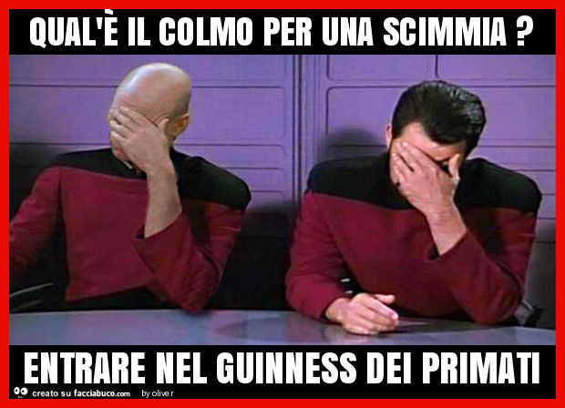 Qual'è il colmo per una scimmia? Entrare nel guinness dei primati