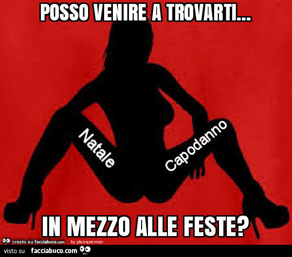 Posso venire a trovarti… in mezzo alle feste?