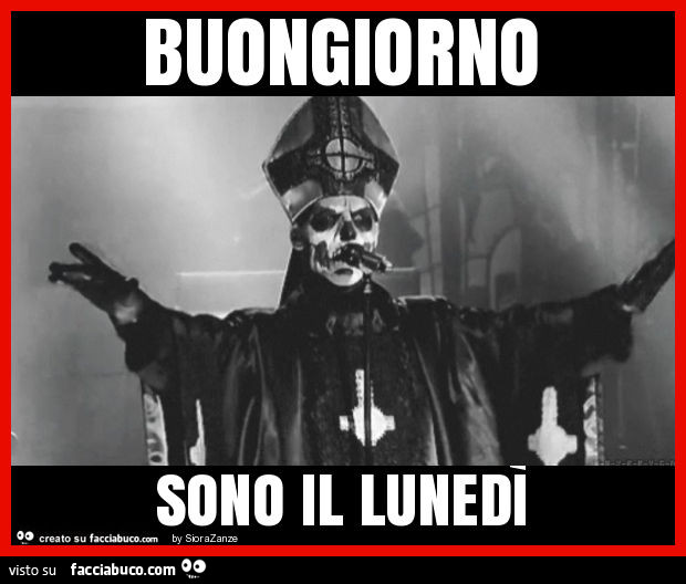 Buongiorno sono il lunedì