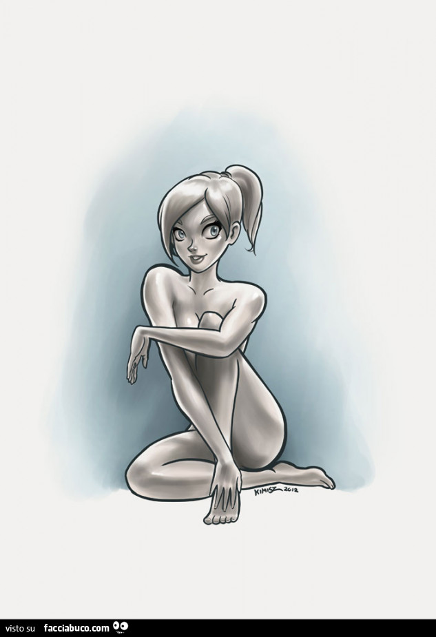 Ragazza nuda si copre col braccio