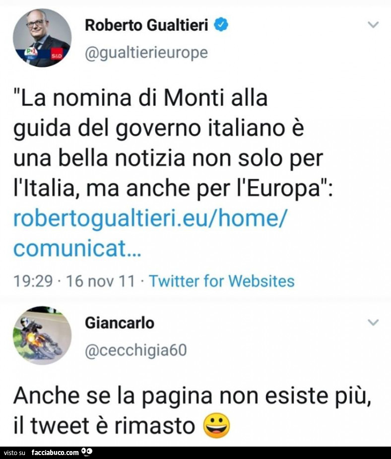 La nomina di Monti alla guida del governo italiano è una bella notizia non solo per l'italia ma anche per l'europa