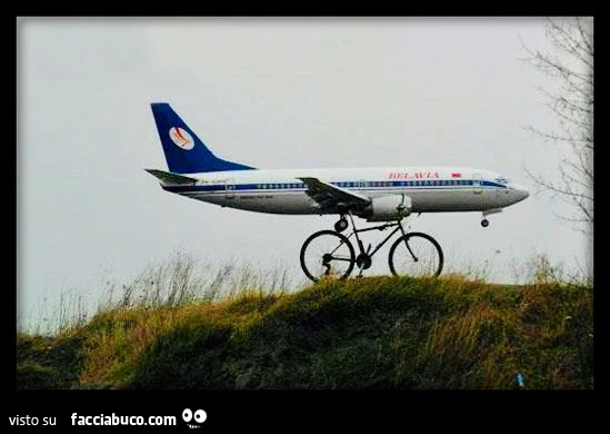 Aereo bicicletta