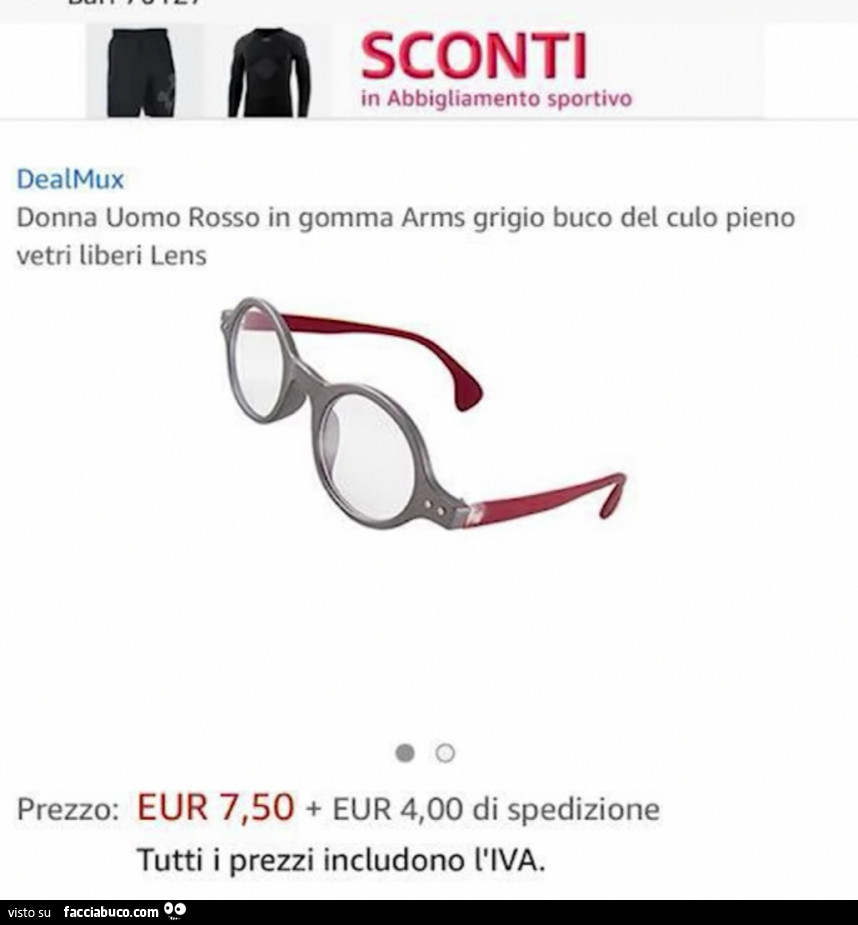 Donna uomo rosso in gomma arms grigio buco del culo pieno vetri liberi lens