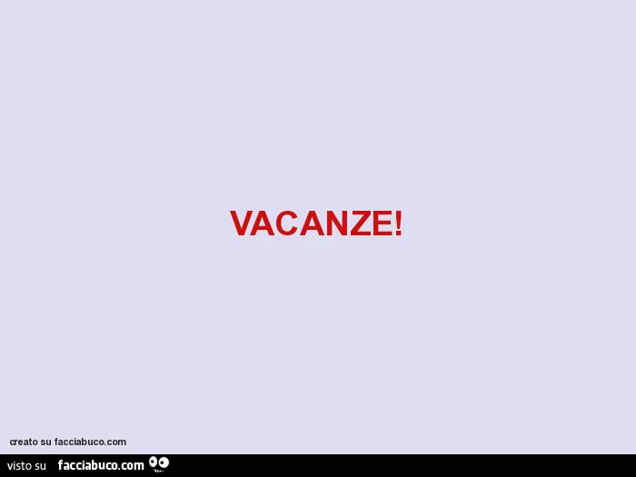 Vacanze