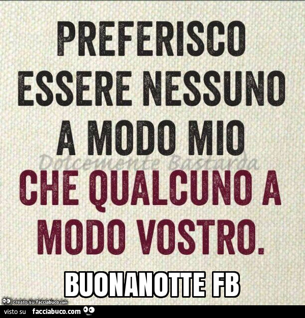 Buonanotte fb