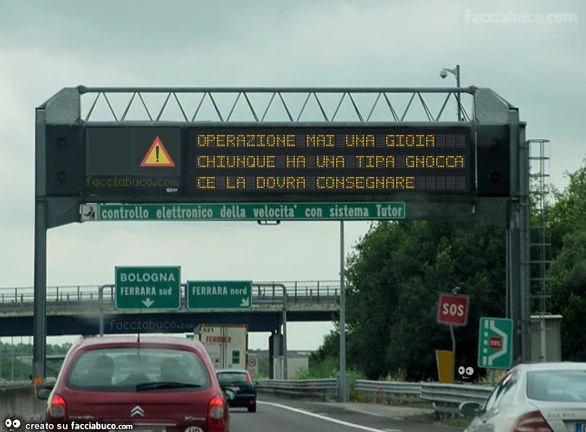Operazione mai una gioia: chiunque ha una tipa gnocca ce la dovra consegnare