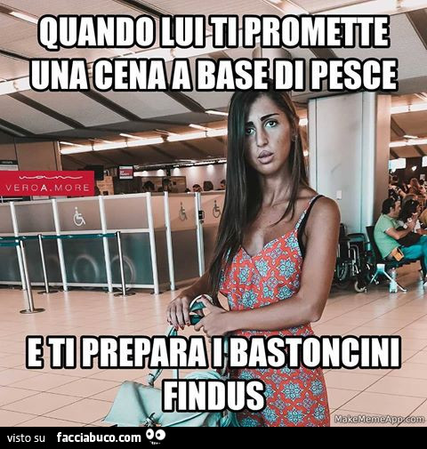 Quando lui ti promette una cena a base di pesce e ti prepara i bastoncini findus
