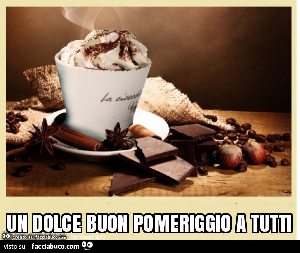 Un dolce buon pomeriggio a tutti