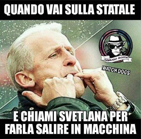 Quando vai sulla statale e chiami svetlana per farla salire in macchina