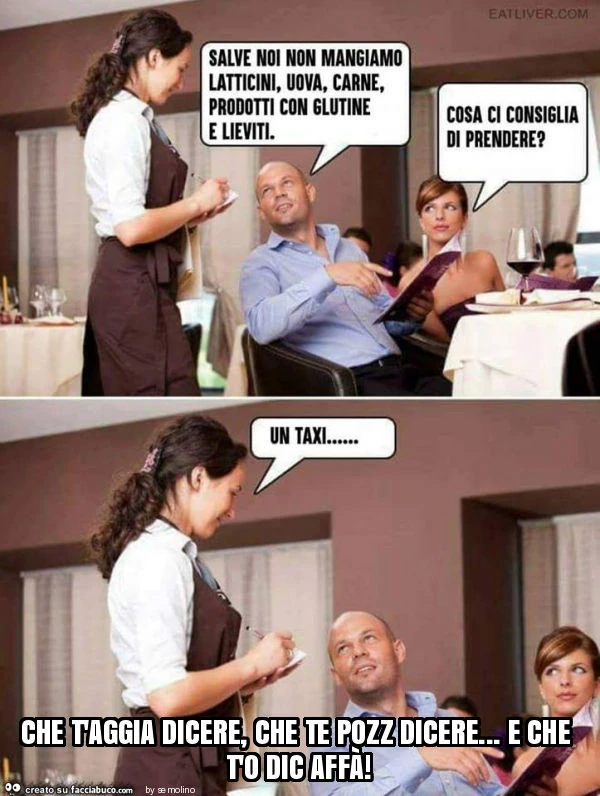 Che t'aggia dicere, che te pozz dicere&hellip; e che t'o dic affà