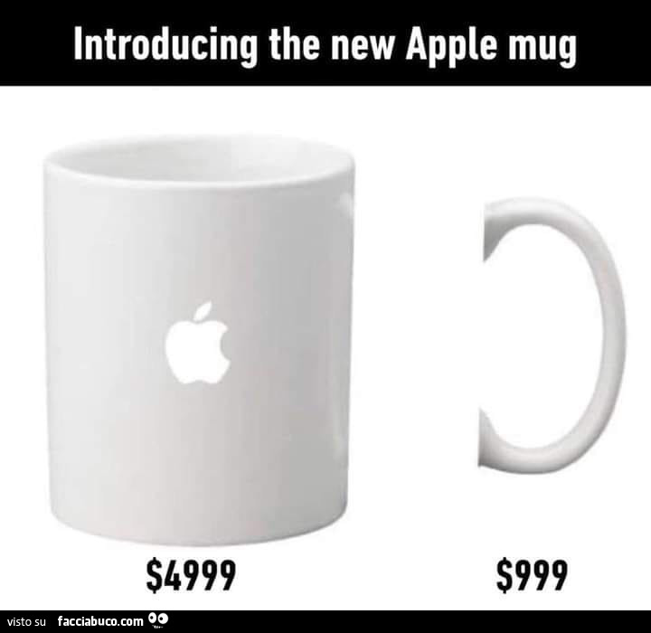 Introducing the new apple mug