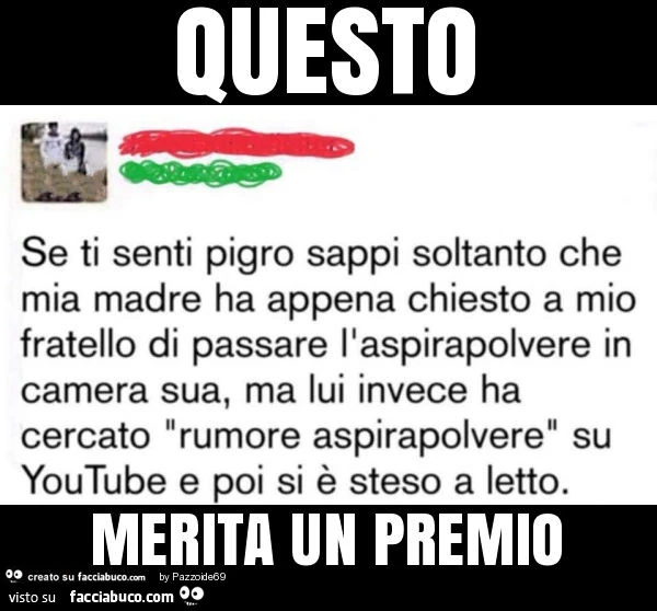 Questo merita un premio