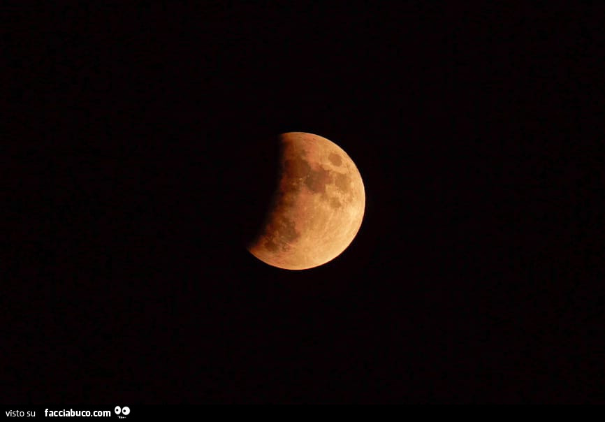 Luna durante l'eclissi