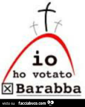 Io ho votato barabba