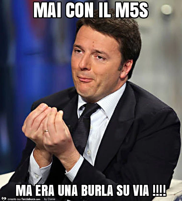 Mai con il m5s ma era una burla su via
