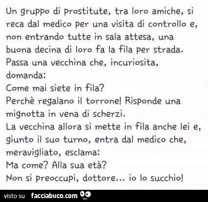 Un gruppo di prostitute tra loro amiche, si recano dal medico per una visita di controllo