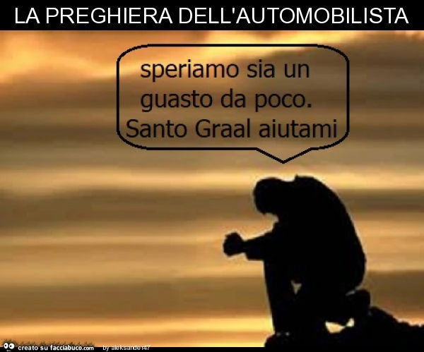 La preghiera dell'automobilista