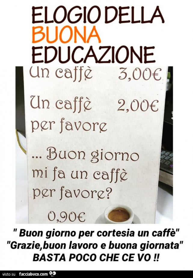 Elogio della buona educazione