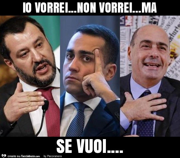 Io vorrei&hellip; non vorrei&hellip; ma se vuoi