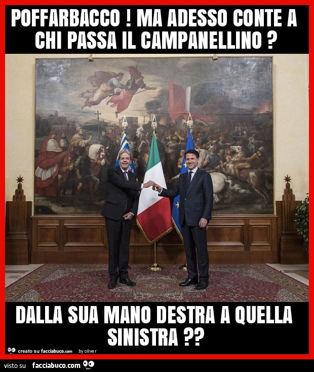 Poffarbacco! Ma adesso conte a chi passa il campanellino? Dalla sua mano destra a quella sinistra?