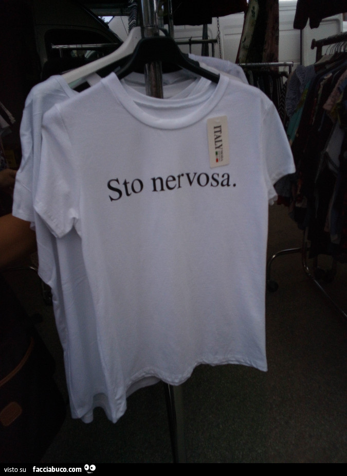 Maglietta sto nervosa