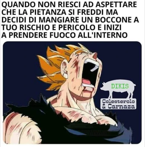 Quando non riesci ad aspettare che la pietanza si freddi ma decidi
