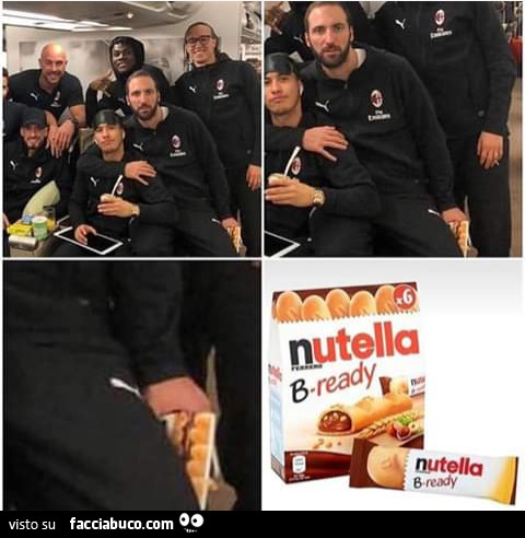 Gonzalo higuain con nutella