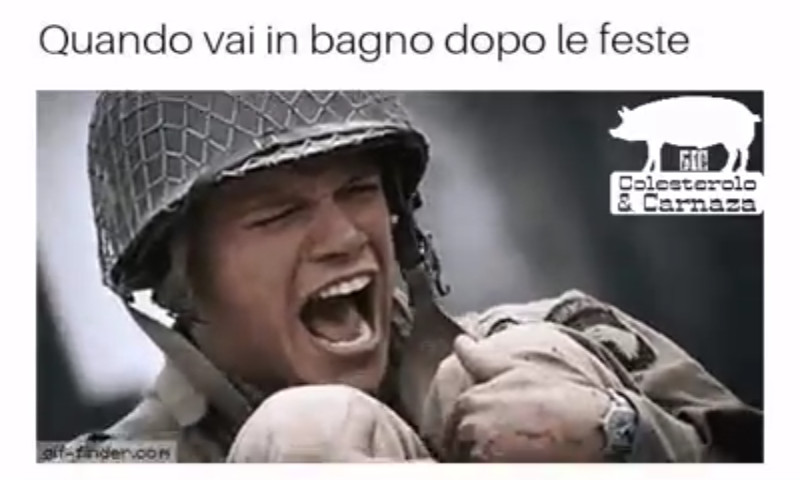 Quando vai in bagno dopo le feste