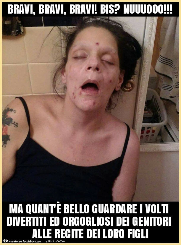 Bravi, bravi, bravi! Bis? Nuuuooo! Ma quant'è bello guardare i volti divertiti ed orgogliosi dei genitori alle recite dei loro figli