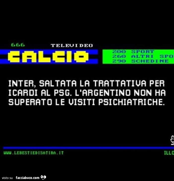 Inter saltata la trattativa per Icardi al PSG. L'argentino non ha superato le visite psichiatriche