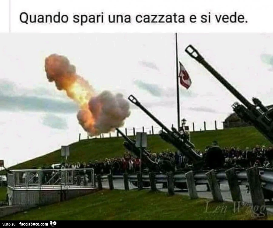 Quando spari una cazzata e si vede
