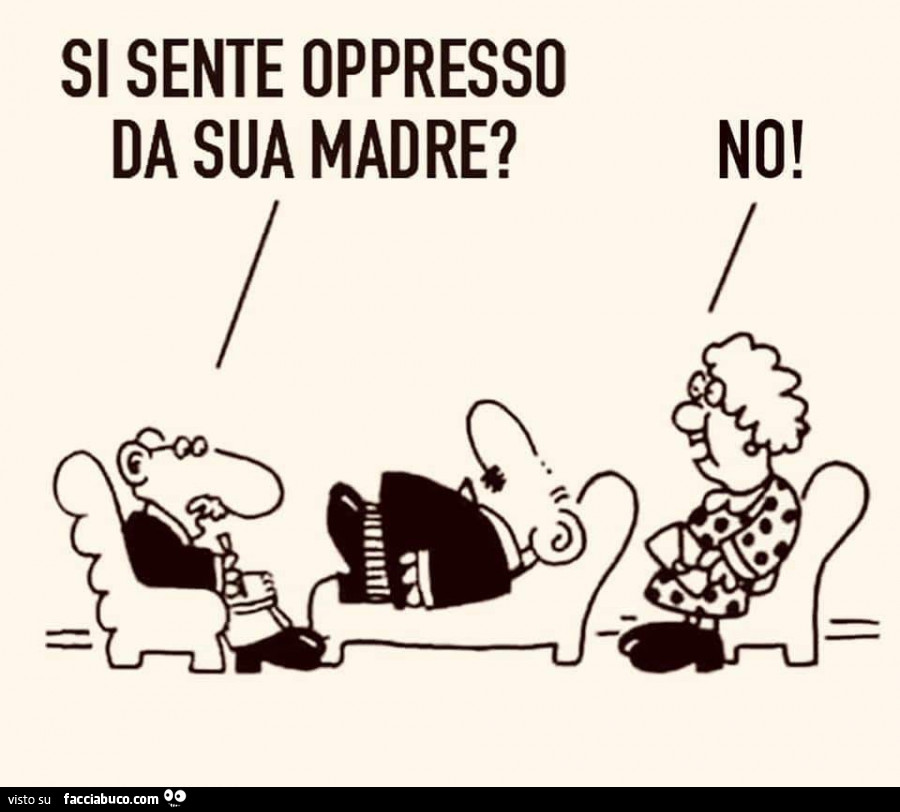 Si sente oppresso da sua madre? No