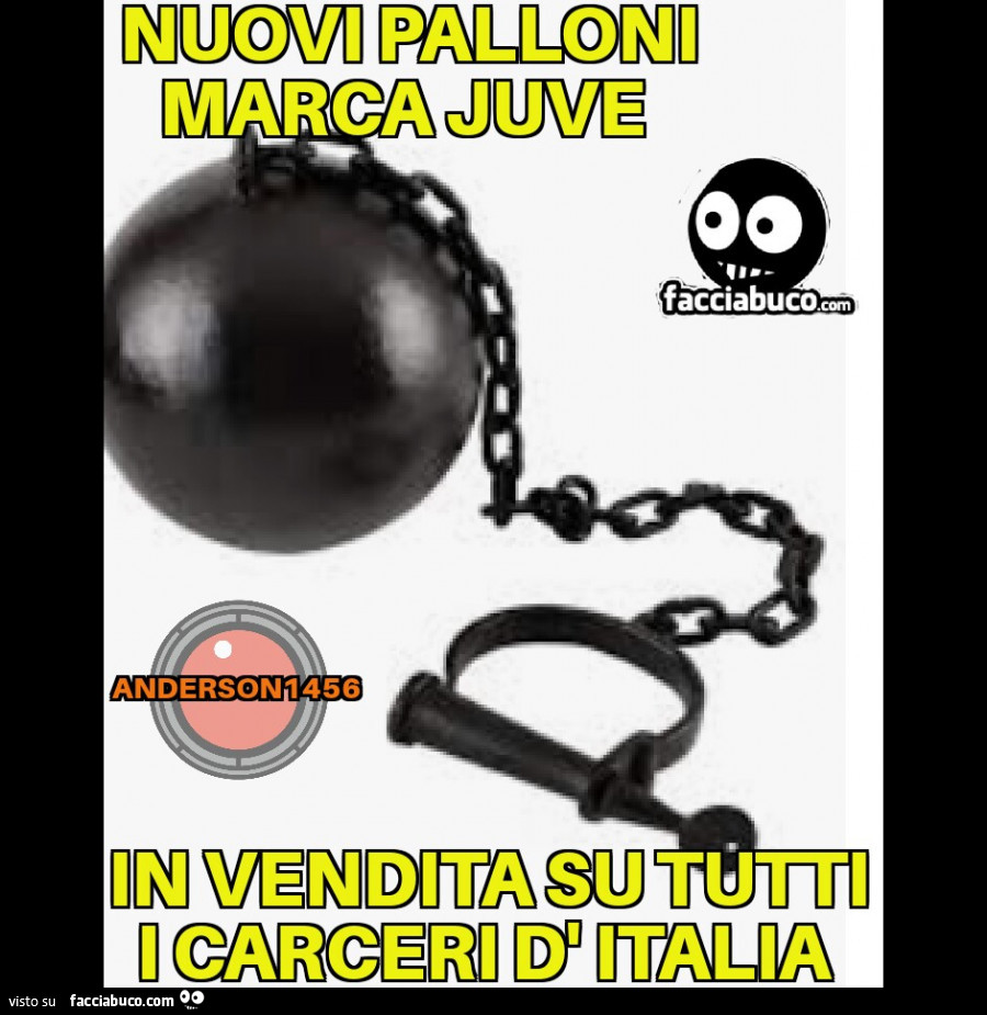 Nuovi palloni marca juve in vendita su tutti i carceri d'italia