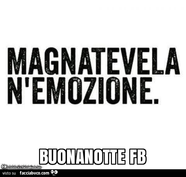 Buonanotte fb