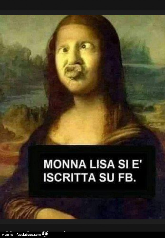 Monna Lisa si è iscritta su FB