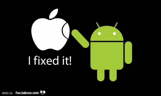 Android ripara la mela della Apple. I fixed it