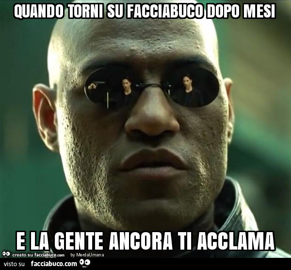 Quando torni su facciabuco dopo mesi e la gente ancora ti acclama