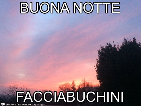 Buona notte facciabuchini