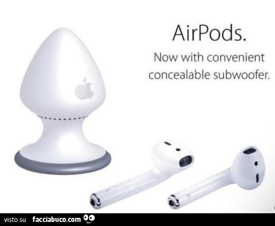 AirPods now with concealable subwoofer