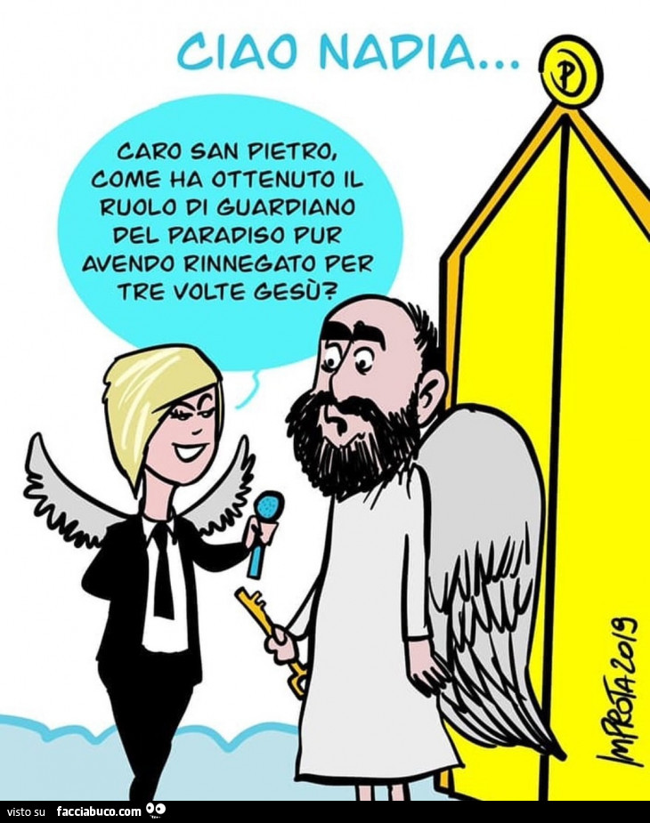 Caro san pietro, come ha ottenuto il ruolo di guardiano del paradiso