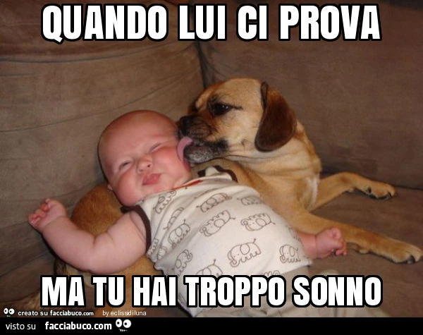 Quando lui ci prova ma tu hai troppo sonno