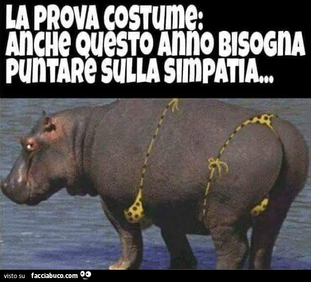 La prova costume: anche questo anno bisogna puntare sulla simpatia
