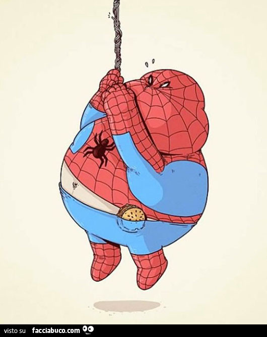 Spider-Man grasso