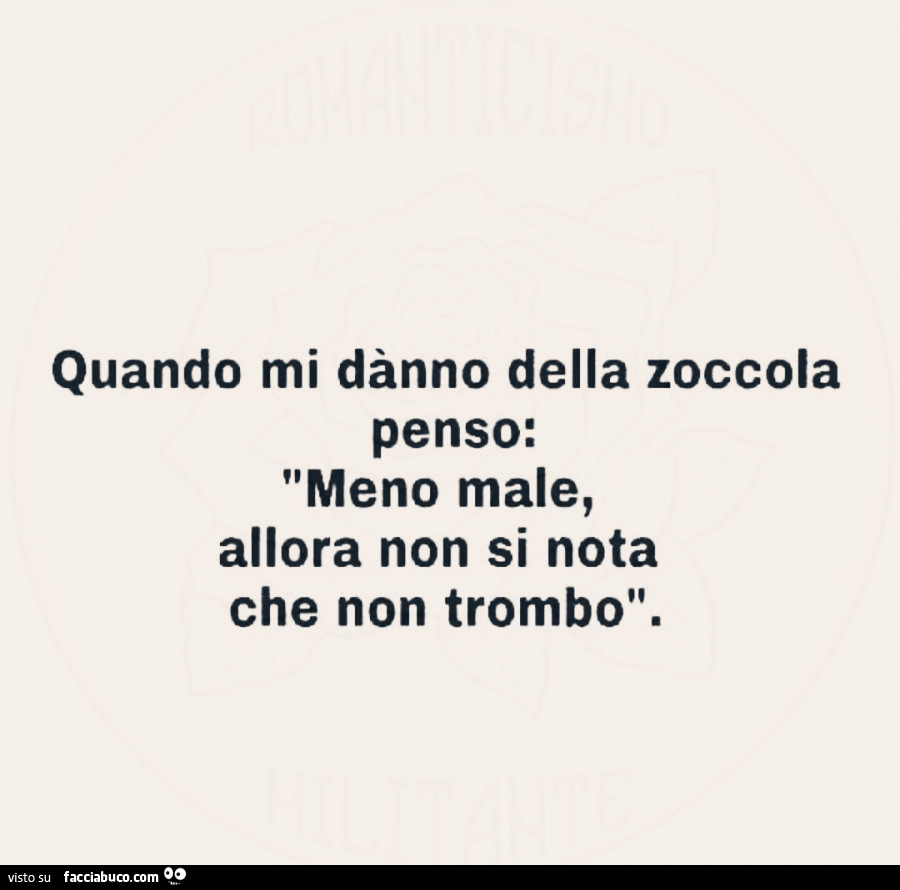 Quando mi dànno della zoccola penso: meno male, allora non si nota che non trombo