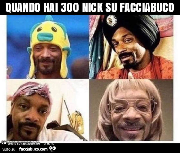 Quando hai 300 nick su facciabuco